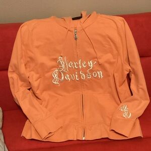 Harley-Davidson Peach Zip-Up Jacket
